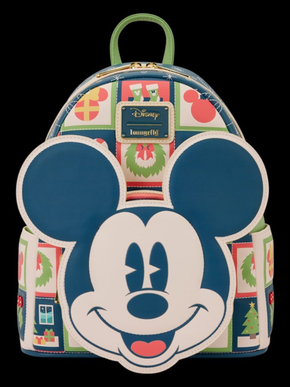 Loungefly Disney Mickey Mouse Holiday Mini Backpack:
